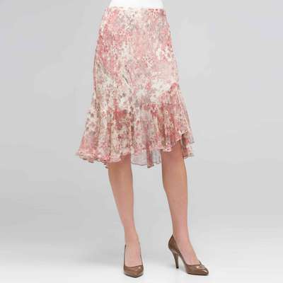 Long Ruffle Skirt